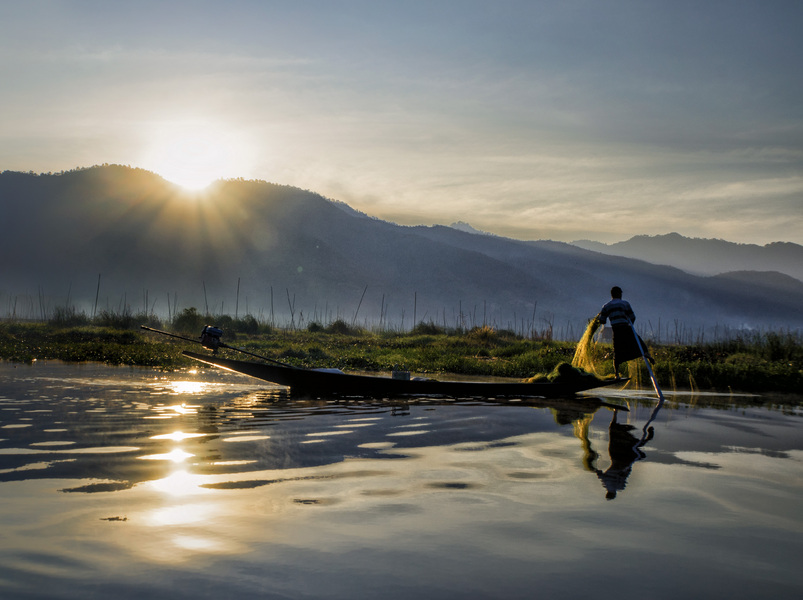 42- Morning Fisherman