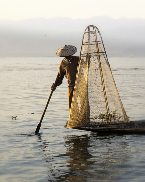 43- Early Sunset Fisherman Cone Net